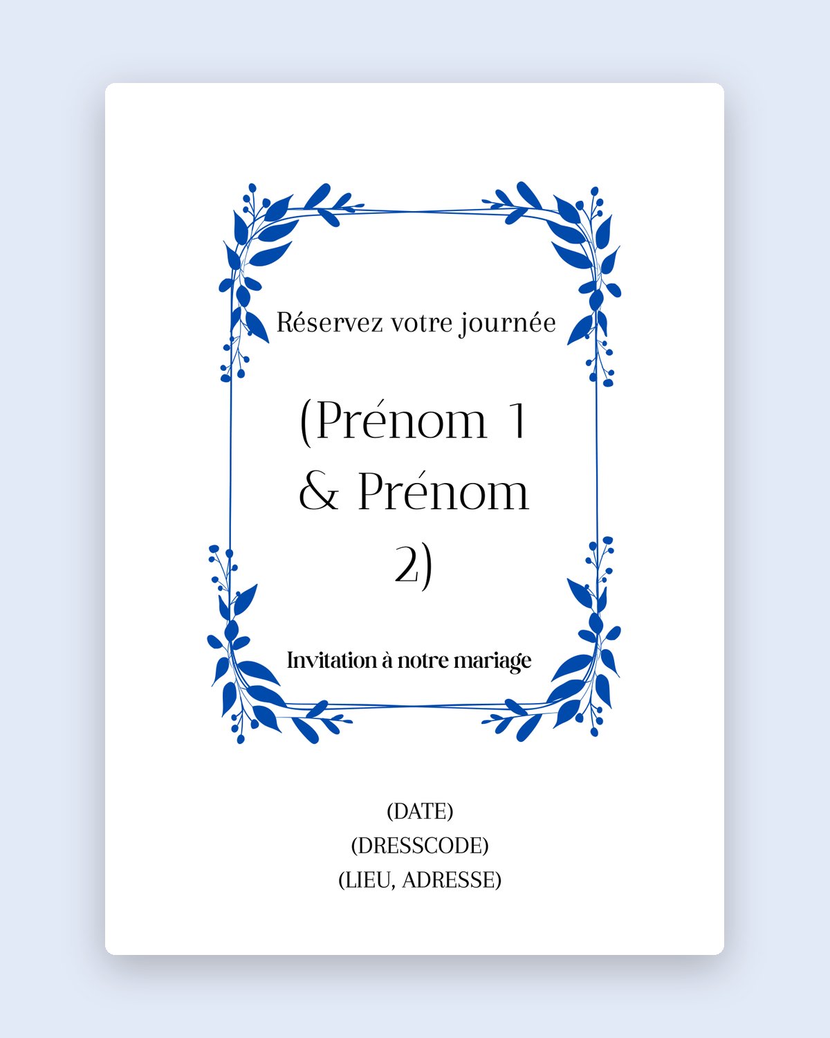 Le modèle personnalisable