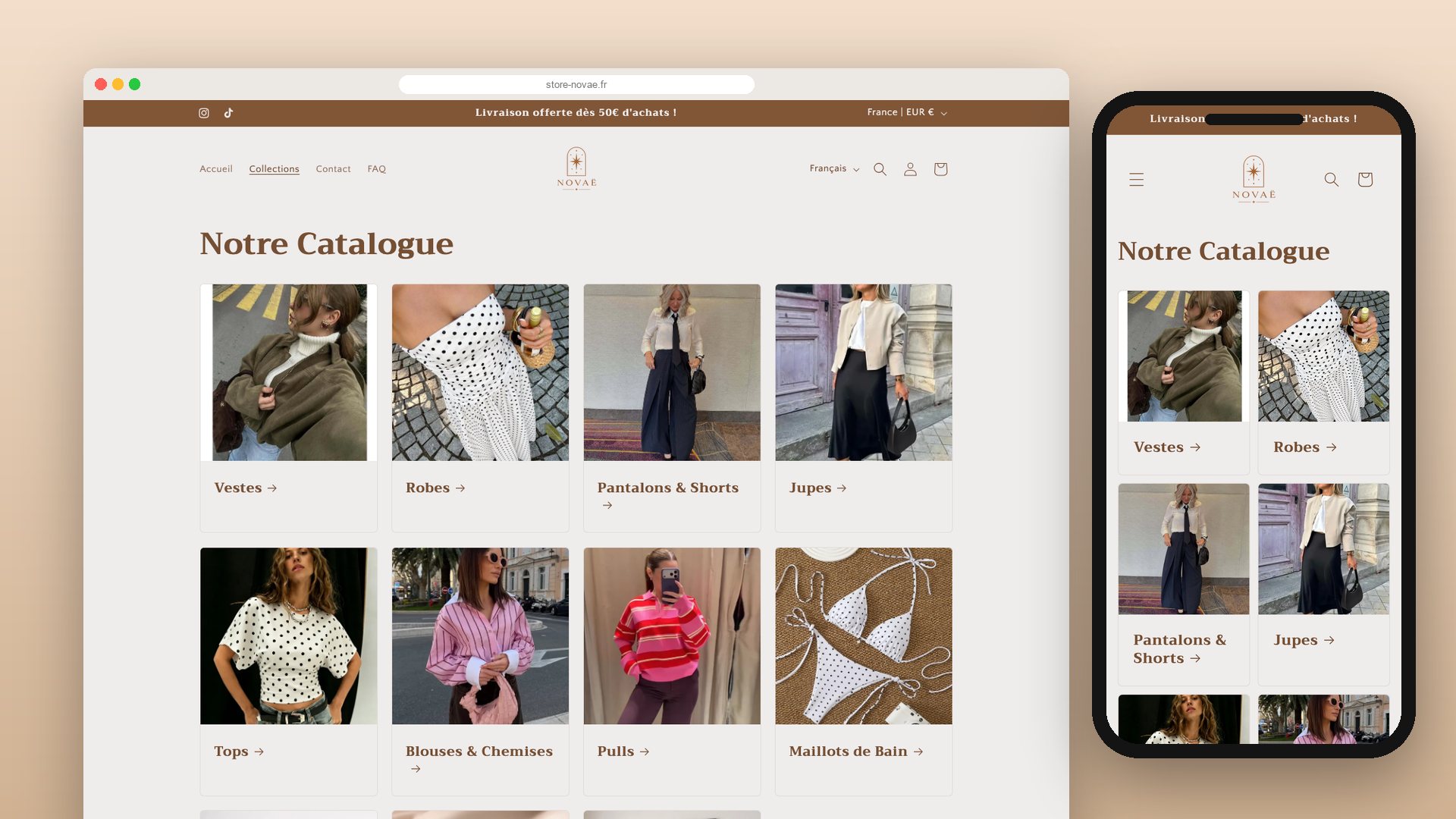 Le catalogue : toutes les collections en un coup d’œil